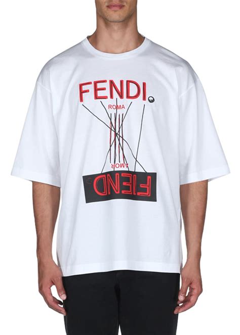 fendi mens polo|Fendi fiend t shirt.